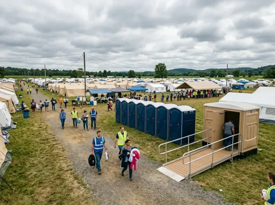 disaster-relief-camp-restrooms-010 — frequently asked questions, Dumpster & Portable Bathrooms Rental in Harrisburg, AR